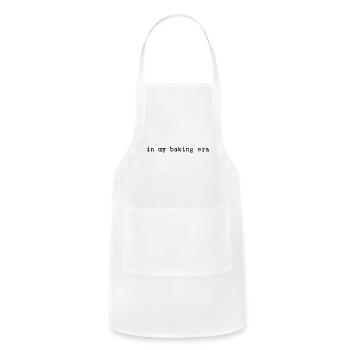 In my Baking Era Funny Baker Baking Lover - Adjustable Apron - white - Front - Julia (174cm)