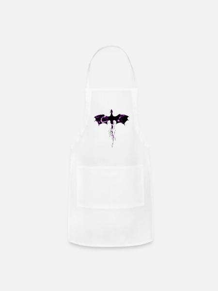 Cute Dragon - Adjustable Apron - white