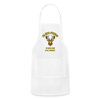 I'm Into Fitness Fitness Deer - Adjustable Apron - white - Front - Julia (174cm)