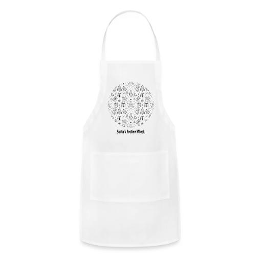 Santa's Festive Wheel T-Shirt - Adjustable Apron