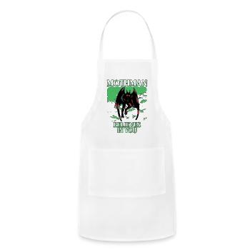 Mothman Believes In You - Adjustable Apron - white - Front - Julia (174cm)