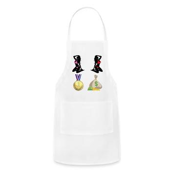 WOMEN WINNING WEALTH - Adjustable Apron - white - Front - Julia (174cm)