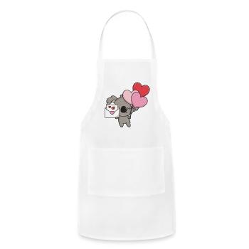 Love Mail 1 - Adjustable Apron - white - Front - Julia (174cm)
