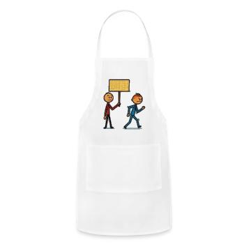 Sign Holders Clash - Adjustable Apron - white - Front - Julia (174cm)