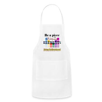 HTML Components as Webpage Elements - Adjustable Apron - white - Front - Julia (174cm)