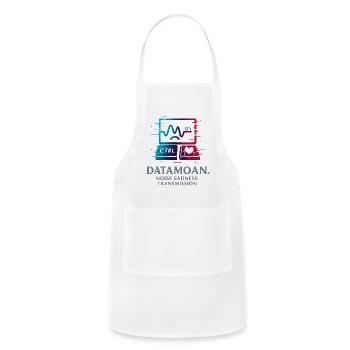 DataMoan Neon CRT Wave - Adjustable Apron - white - Front - Julia (174cm)