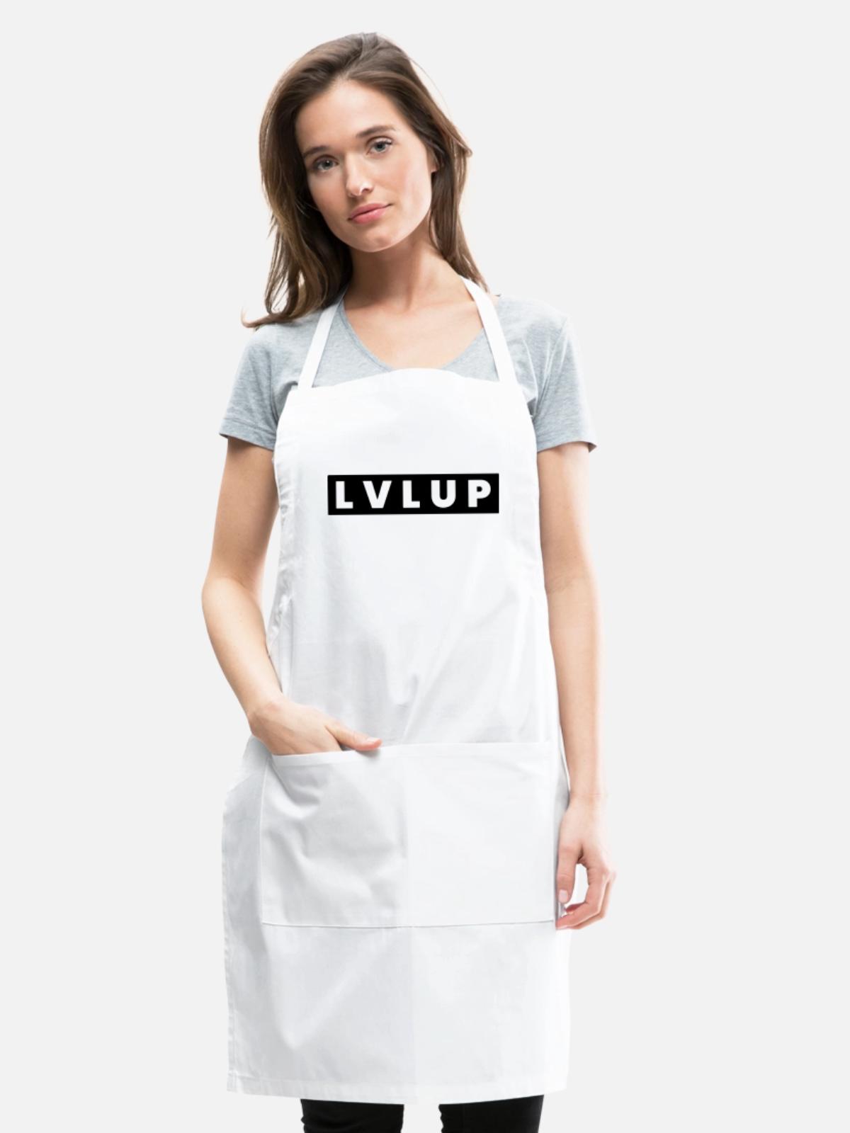 Level Up - Adjustable Apron - white - Front - Julia (174cm)