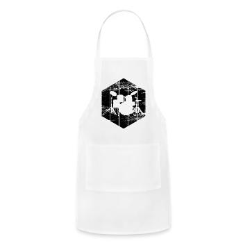 Drum Kit Sketch - Adjustable Apron - white - Front - Julia (174cm)