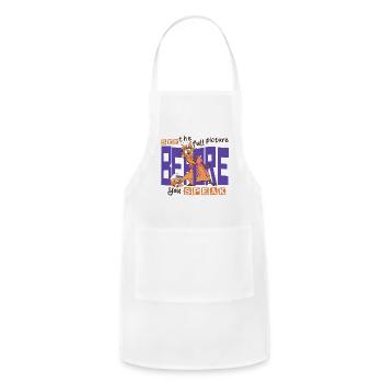 Oh… So THAT’S the Reason – Cute Fox Mom Reveal - Adjustable Apron - white - Front - Julia (174cm)