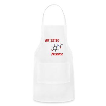 Instant Autistic! - Adjustable Apron - white - Front - Julia (174cm)