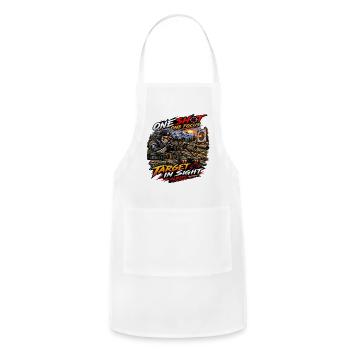 Skeleton Sniper – One Focus, Perfect Aim - Adjustable Apron - white - Front - Julia (174cm)