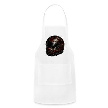 Crimson Rust Helmet Grit - Adjustable Apron - white - Front - Julia (174cm)