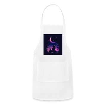 Moonlit Plush Duo - Adjustable Apron - white - Front - Julia (174cm)