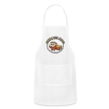 Running on Coffee & Deadlines - Adjustable Apron - white - Front - Julia (174cm)