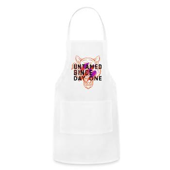 Tiger Head Gradient - Adjustable Apron - white - Front - Julia (174cm)