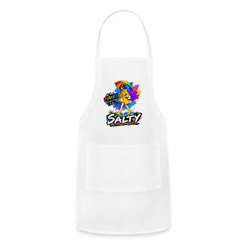 Salty Rainbow Attitude Artwork - Adjustable Apron - white - Front - Julia (174cm)