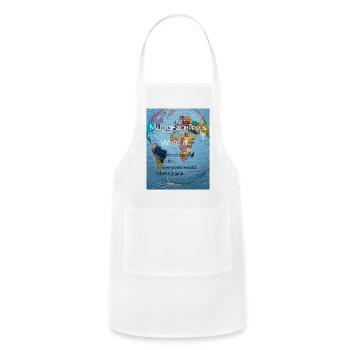 What If The World Looked Like This - Adjustable Apron - white - Front - Julia (174cm)