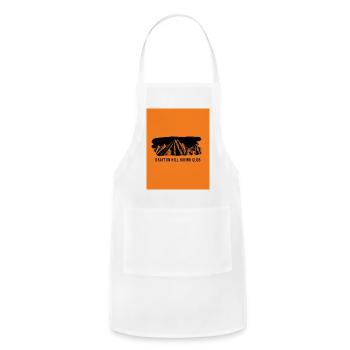 Drayton Hill Hiking Club Mountain Logo - Adjustable Apron - white - Front - Julia (174cm)