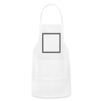 Square shape - Adjustable Apron - white - Front - Julia (174cm)