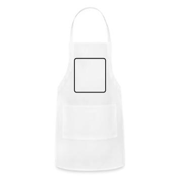 Square shape - Adjustable Apron - white - Front - Julia (174cm)