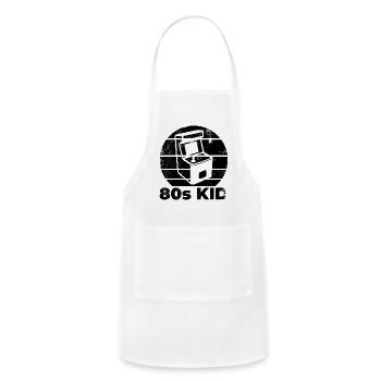 80s Arcade - Adjustable Apron - white - Front - Julia (174cm)