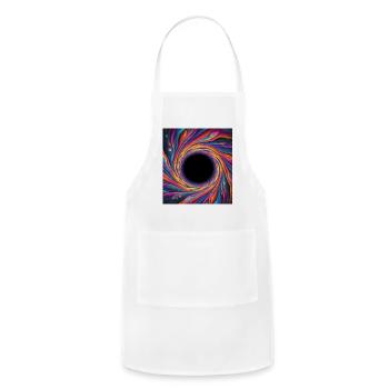 Kaleidoscopic Vortex Portal - Adjustable Apron - white - Front - Julia (174cm)