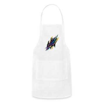Modern Electric Fusion - Adjustable Apron - white - Front - Julia (174cm)