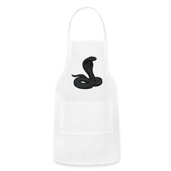 Cobra Snake Venomous Reptile Terrarium Keeper - Adjustable Apron - white - Front - Julia (174cm)