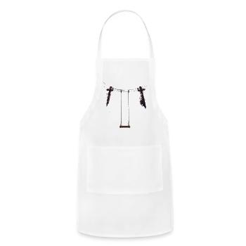 Rustic Swing Silhouette - Adjustable Apron - white - Front - Julia (174cm)