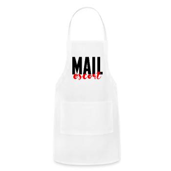 Mail Escort 2 - Adjustable Apron - white - Front - Julia (174cm)