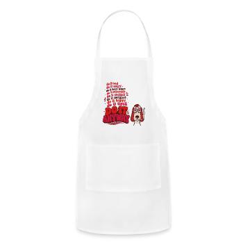 Do It Anyway Dog Motivator - Adjustable Apron - white - Front - Julia (174cm)