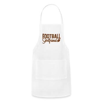 Football Girlfriend - Adjustable Apron - white - Front - Julia (174cm)