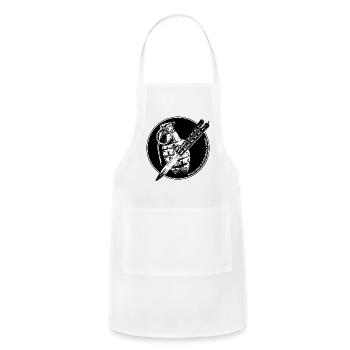 Midnight Knife Grip Emblem - Adjustable Apron - white - Front - Julia (174cm)