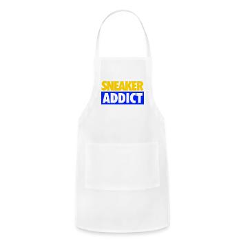 sneaker addict warriors - Adjustable Apron - white - Front - Julia (174cm)