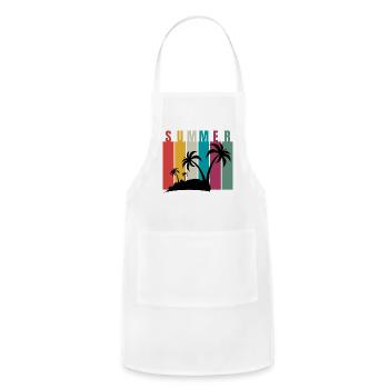 I wanna Surf everyday 1 - Adjustable Apron - white - Front - Julia (174cm)