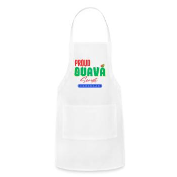 Becoming GuavaScript Language Developer - Adjustable Apron - white - Front - Julia (174cm)