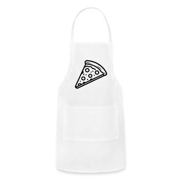 A slice of pizza - Adjustable Apron - white - Front - Julia (174cm)