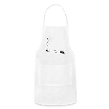 smoking - Adjustable Apron - white - Front - Julia (174cm)