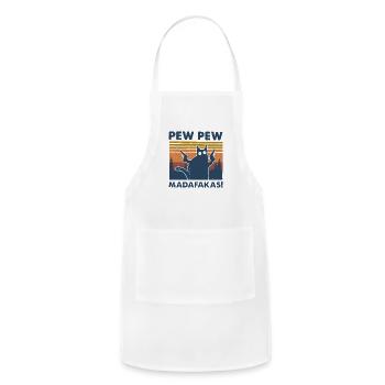 pew pew madafa - Adjustable Apron - white - Front - Julia (174cm)