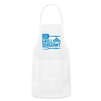 BBQ grill sergeant grill - Adjustable Apron - white - Front - Julia (174cm)