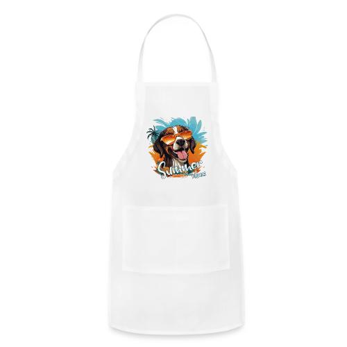 Funny Dog: Summer Vibes - Adjustable Apron