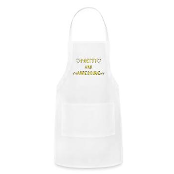 Pretty And Awesome - Adjustable Apron - white - Front - Julia (174cm)