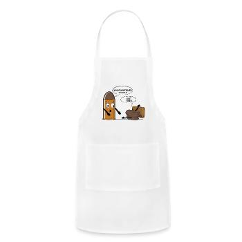 I got fired - Adjustable Apron - white - Front - Julia (174cm)