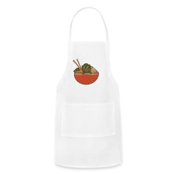 Shape Of Ramen - Adjustable Apron - white - Front - Julia (174cm)