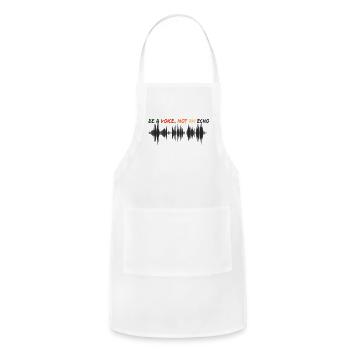 Be a voice, not an echo. - Adjustable Apron - white - Front - Julia (174cm)