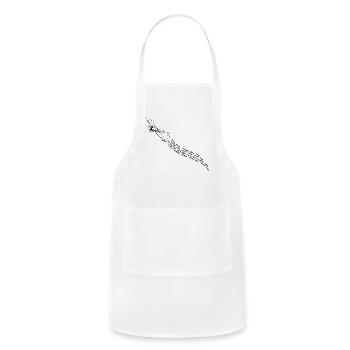 Phonetic Alphabet Pilot Airplane - Adjustable Apron - white - Front - Julia (174cm)