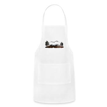 Custom Mountains - Adjustable Apron - white - Front - Julia (174cm)