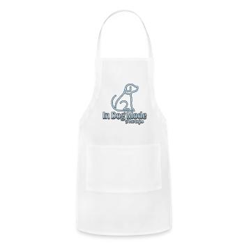 In Dog Mode . . . Always - Adjustable Apron - white - Front - Julia (174cm)