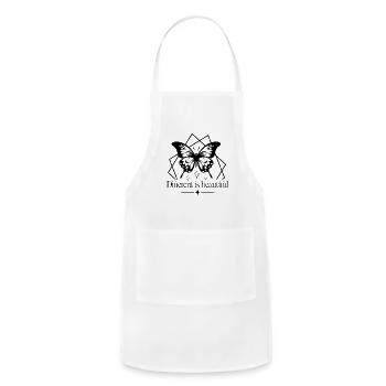Different Is Beautiful - Adjustable Apron - white - Front - Julia (174cm)