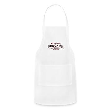 London Ink Hunting Studio - Adjustable Apron - white - Front - Julia (174cm)